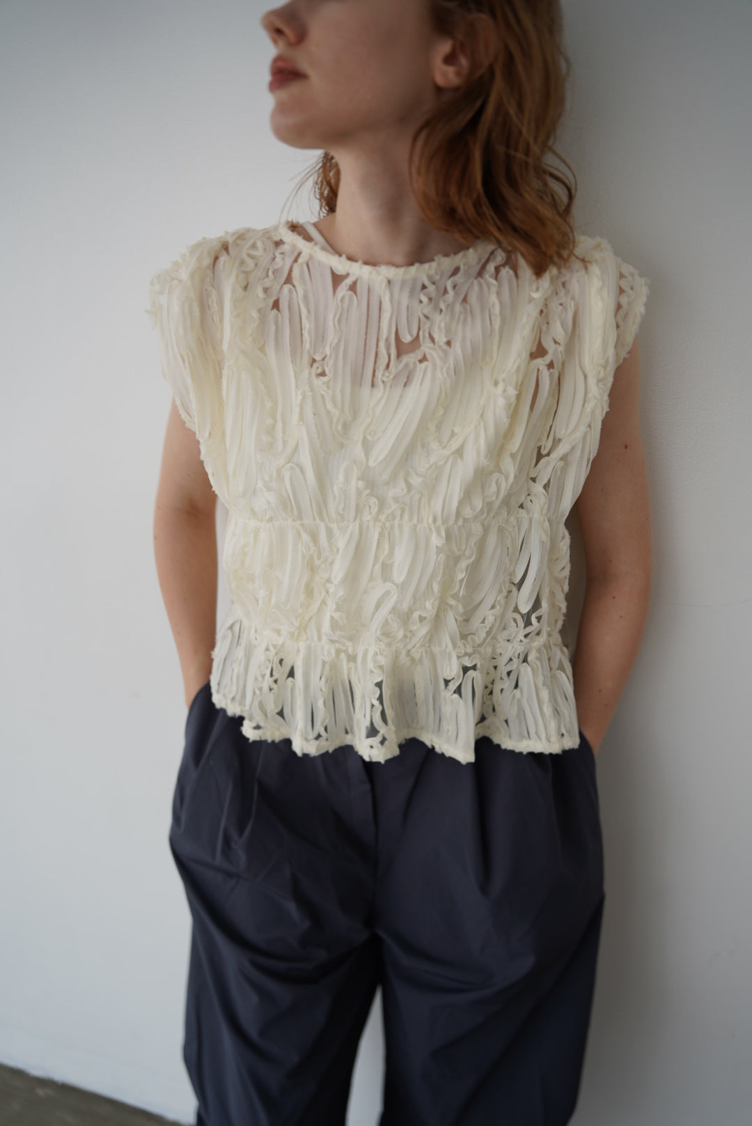 Embroidery code tops