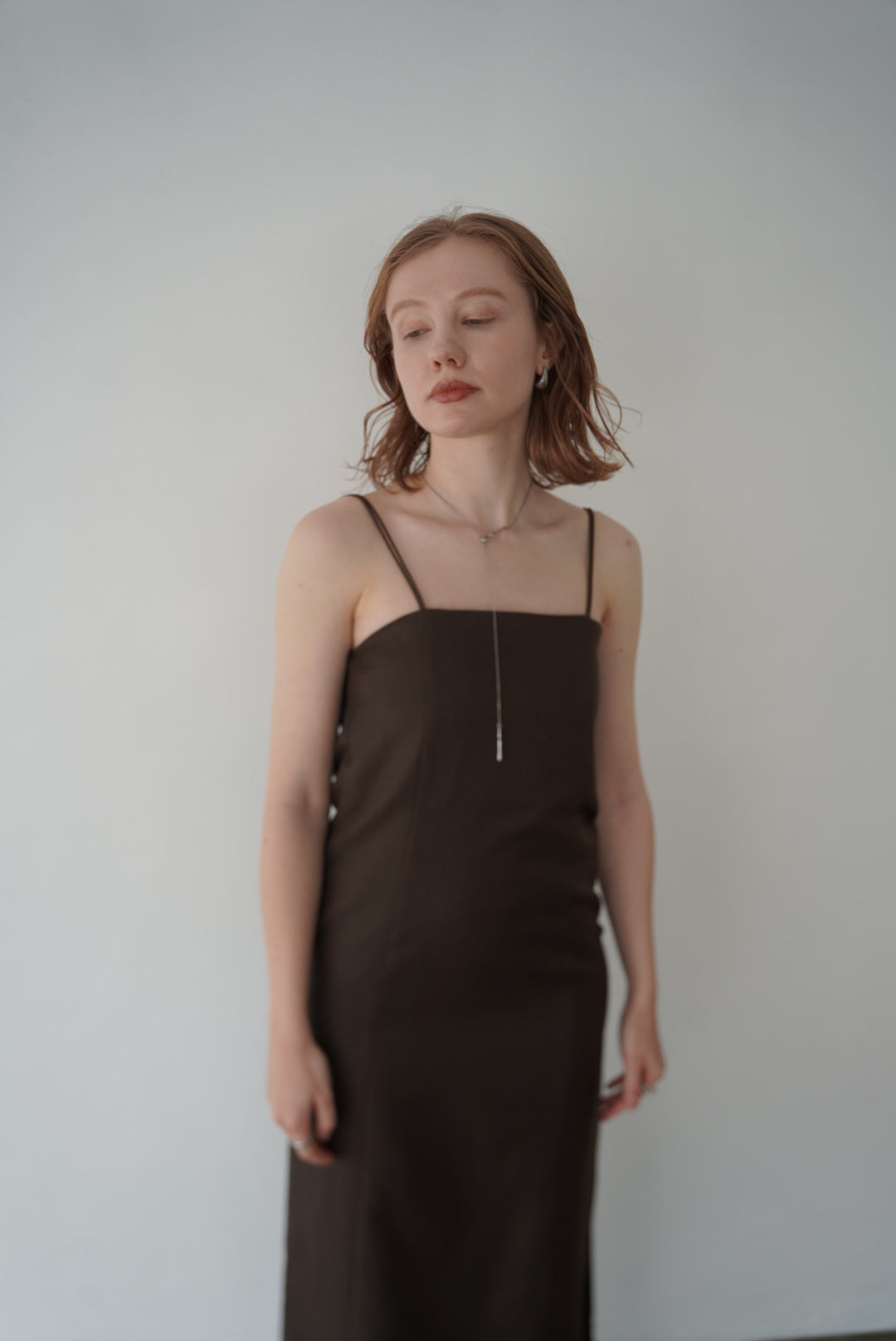 Twill camisole one-piece