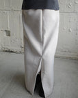 Wool soft long skirt