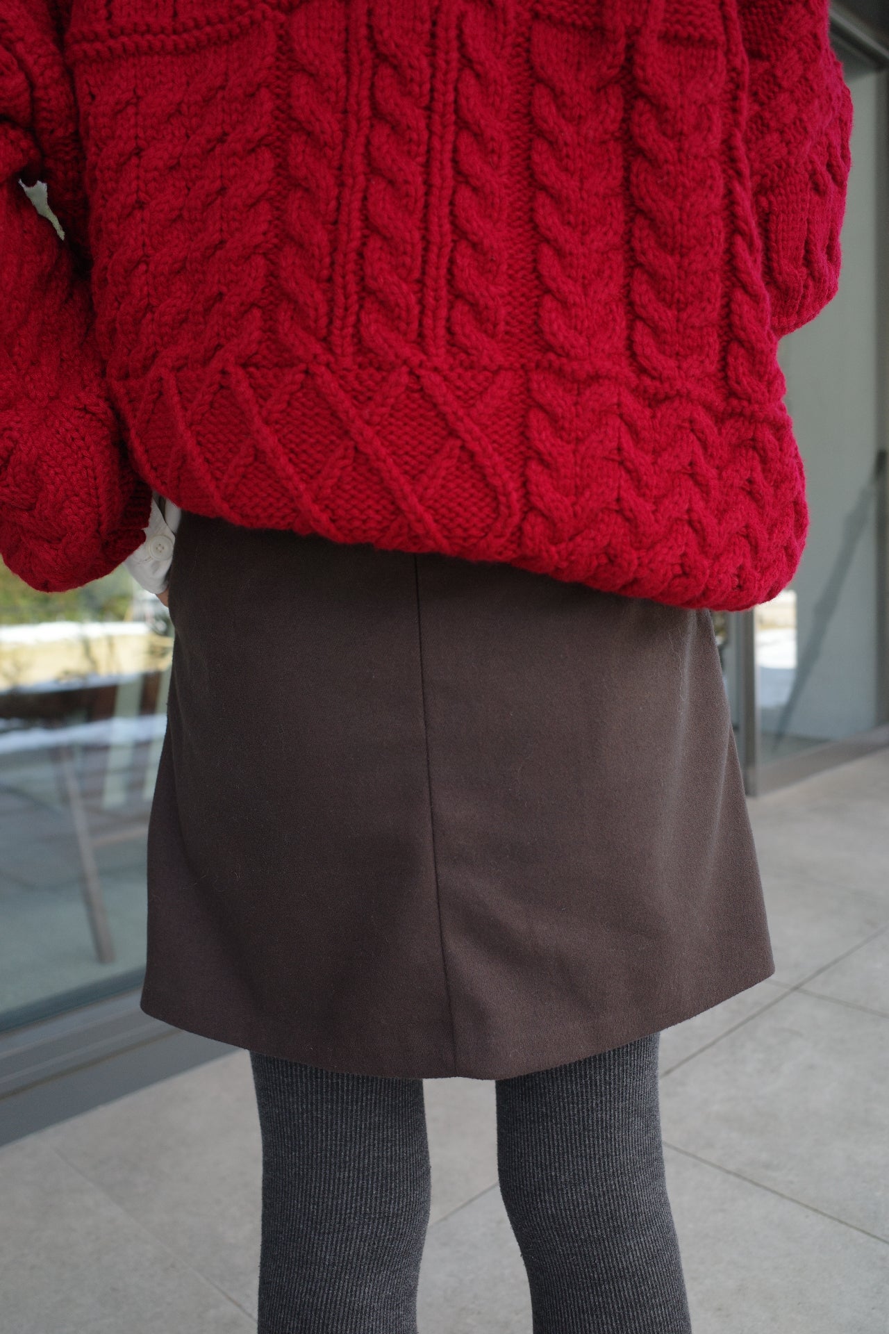 Pocket rap mini skirt