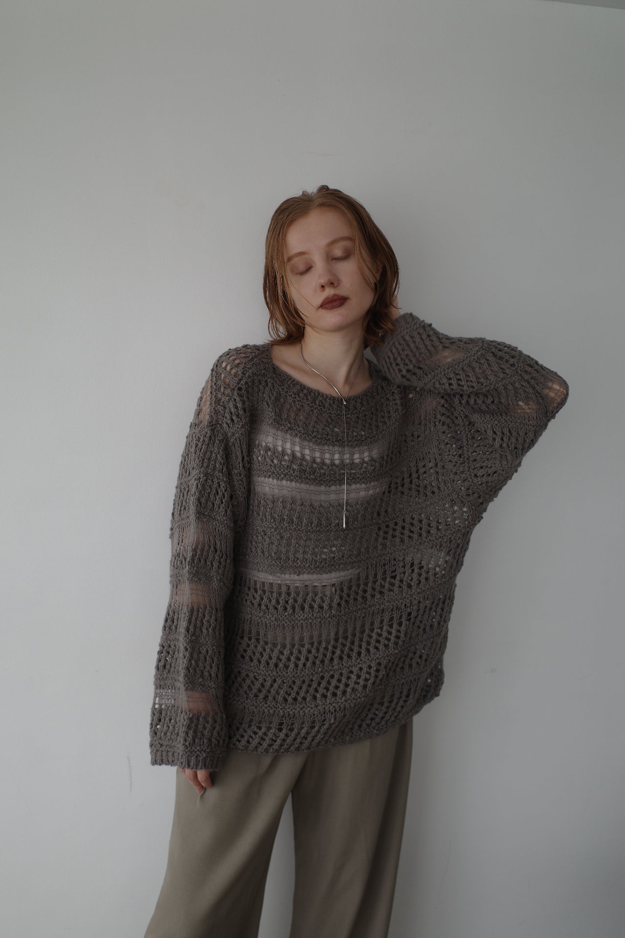 Design pattern sheer knit