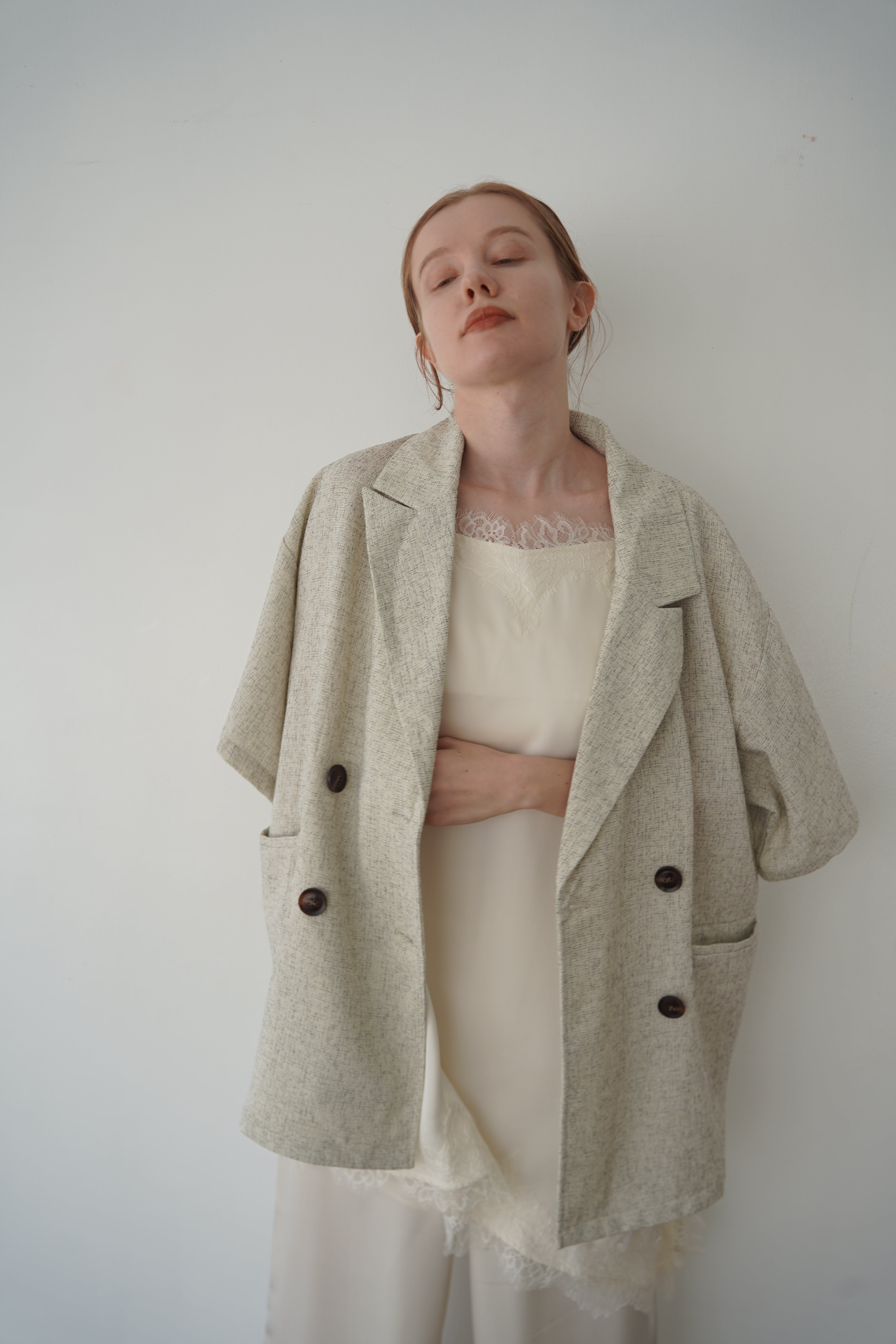 Summer tweed half sleeve JK