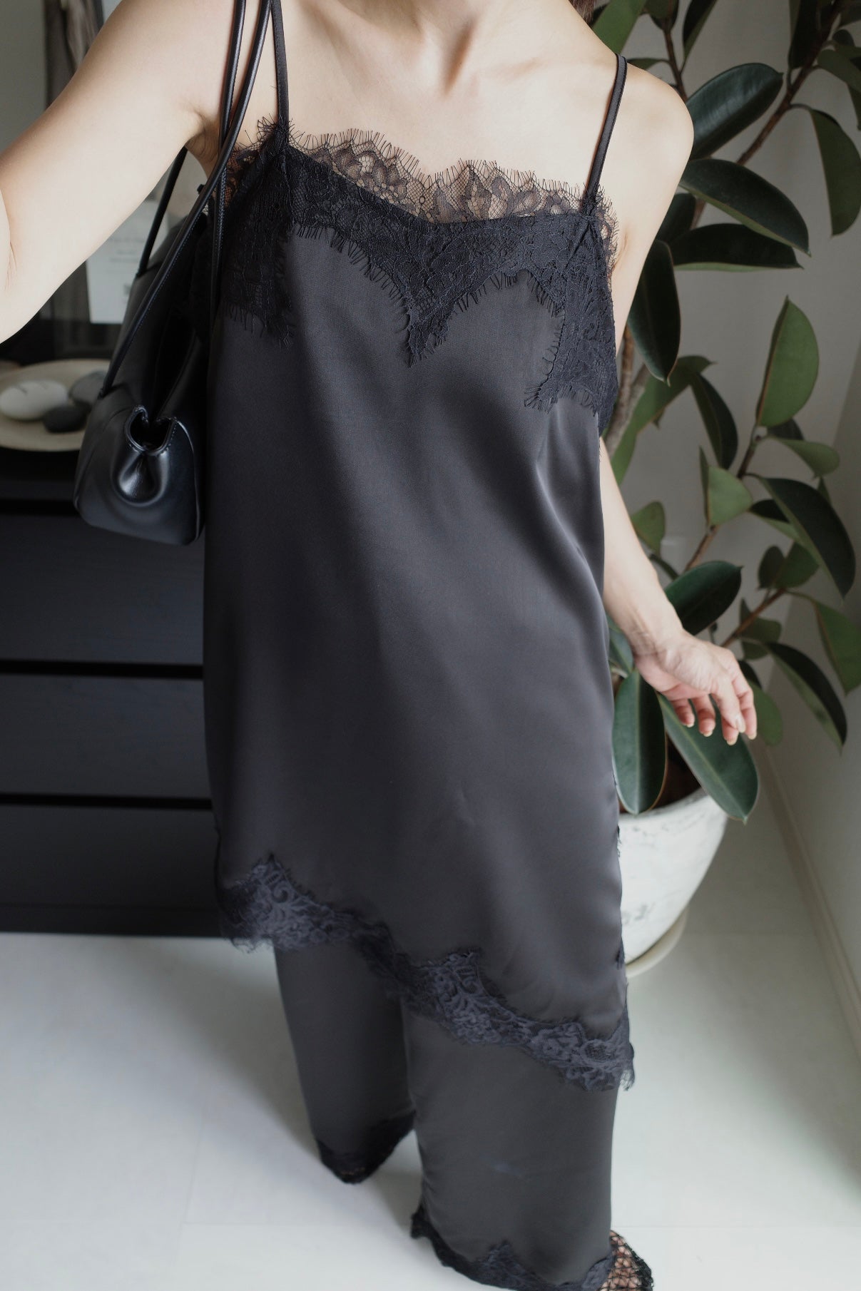 【SET】AJ Asymmetry race camisole