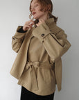 【予約販売】10月上旬発送- Half cape short trench