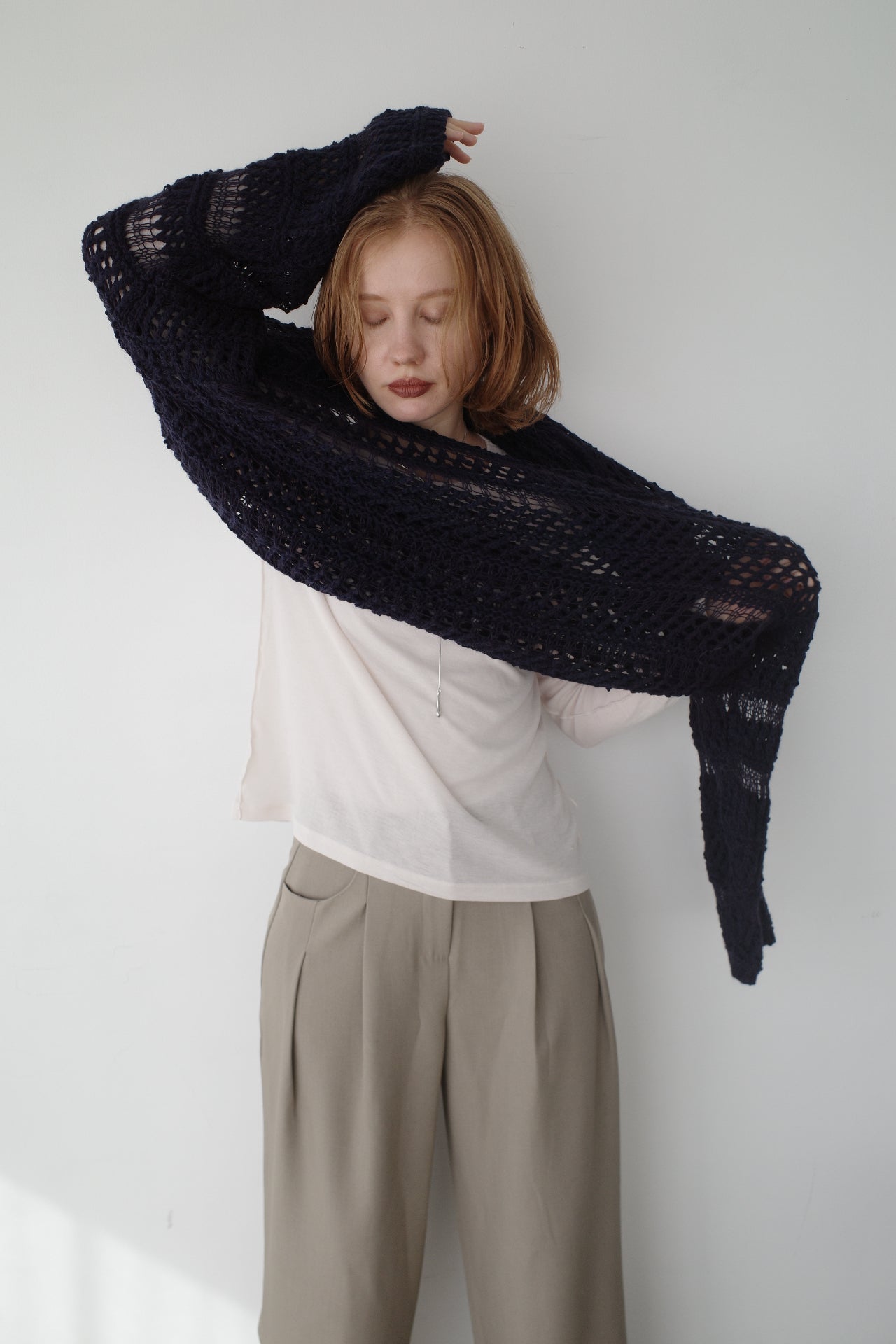 Design pattern sheer knit