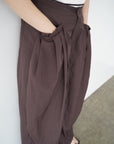 Pocket frill parachute pants