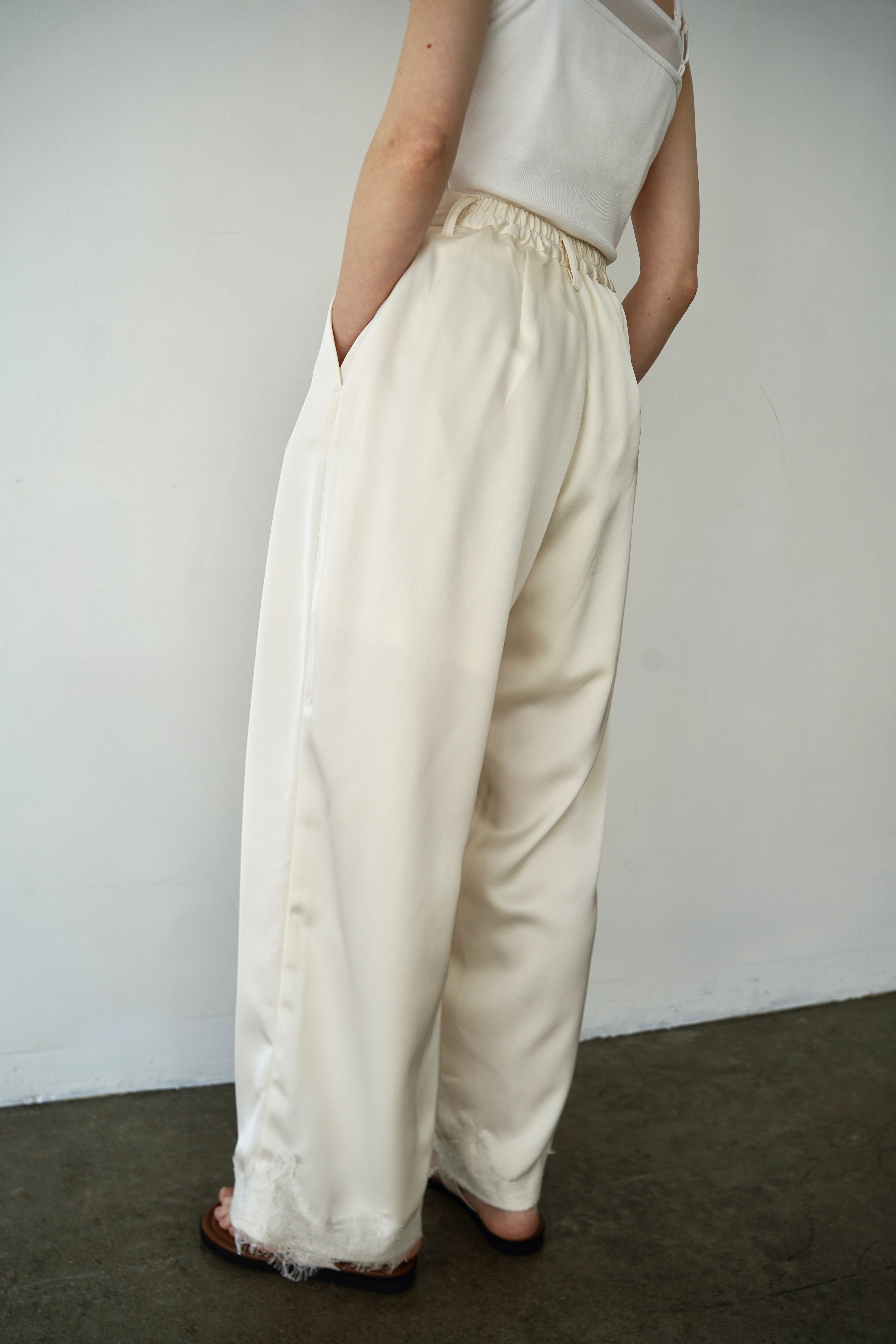 【SET】Race satin pants