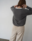 【予約販売】-10月下旬発送-Deep Vneck layered knit SET