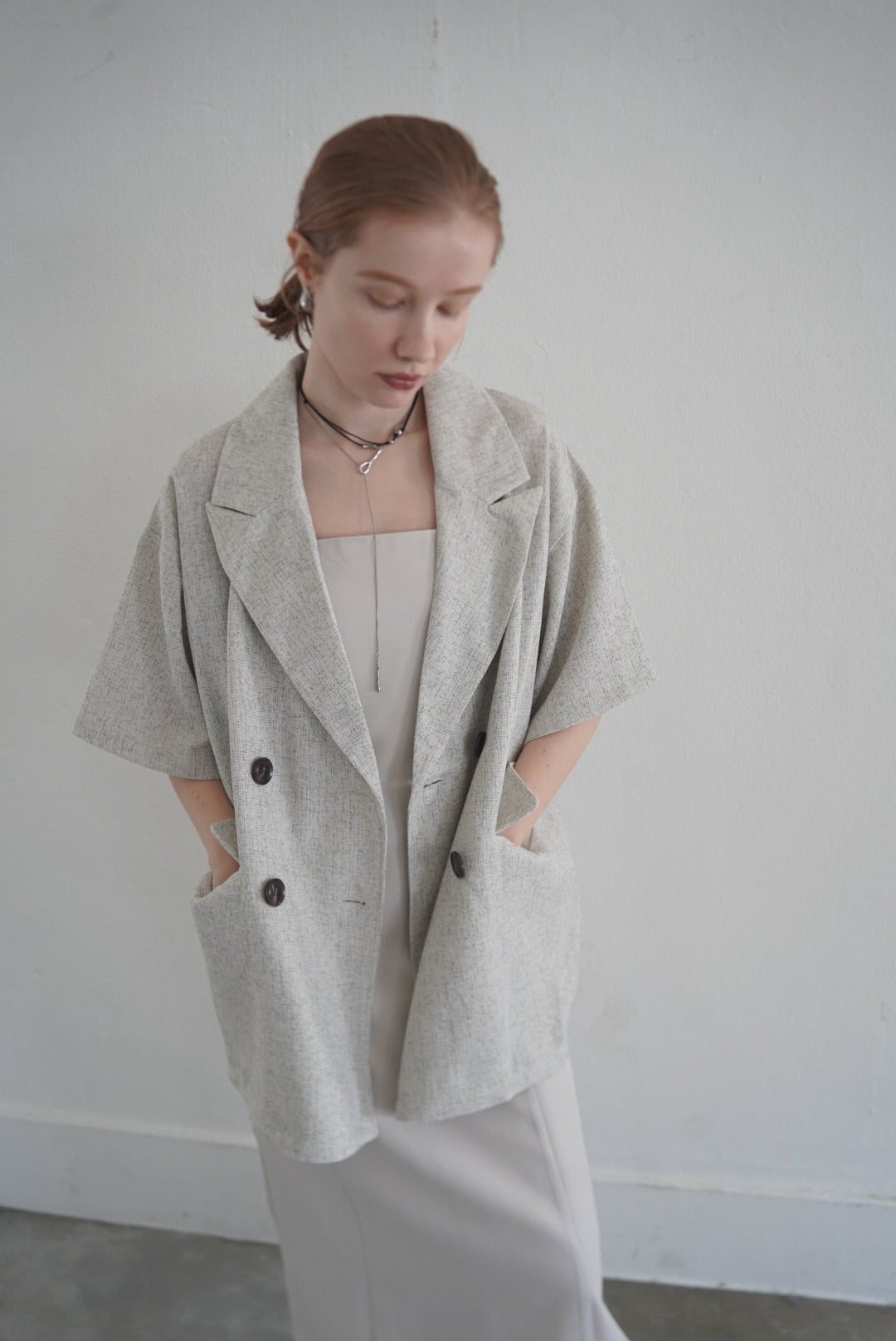 Summer tweed half sleeve JK
