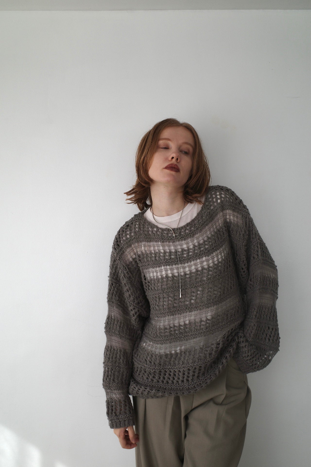 Design pattern sheer knit