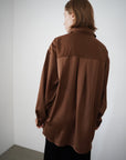Satin race over shirt