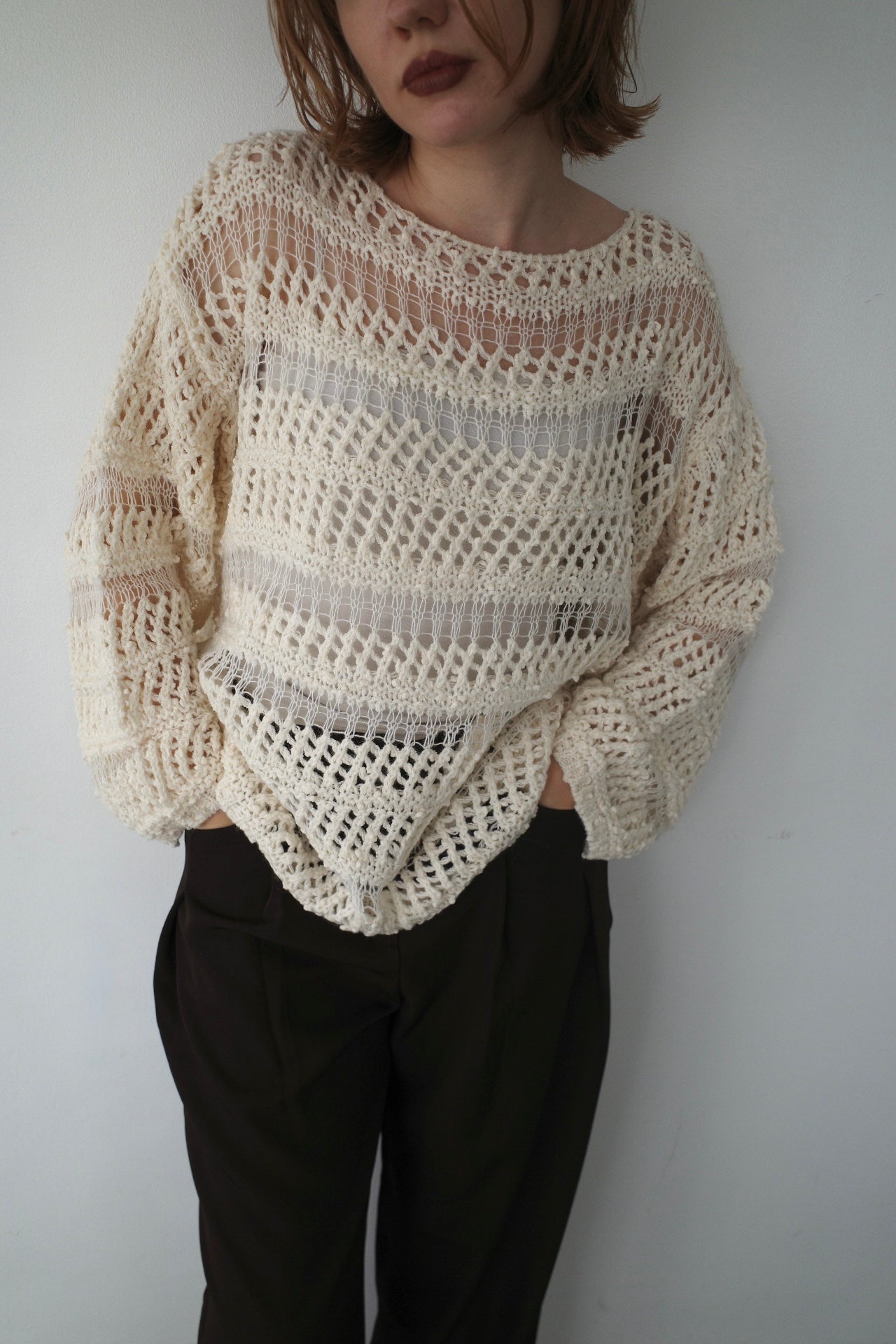 Design pattern sheer knit