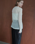 Mohair Touch Openwork Cardigan