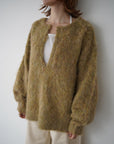 Deep skipper mohair knit