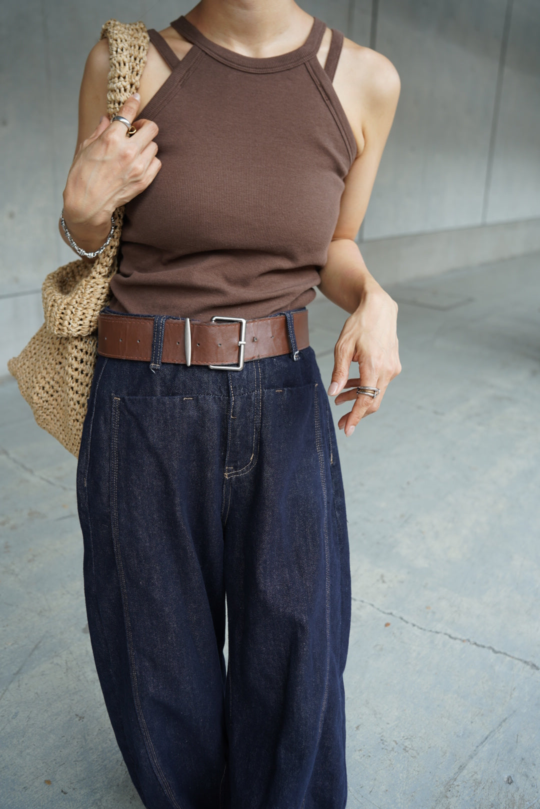 Double strap American sleeve tank