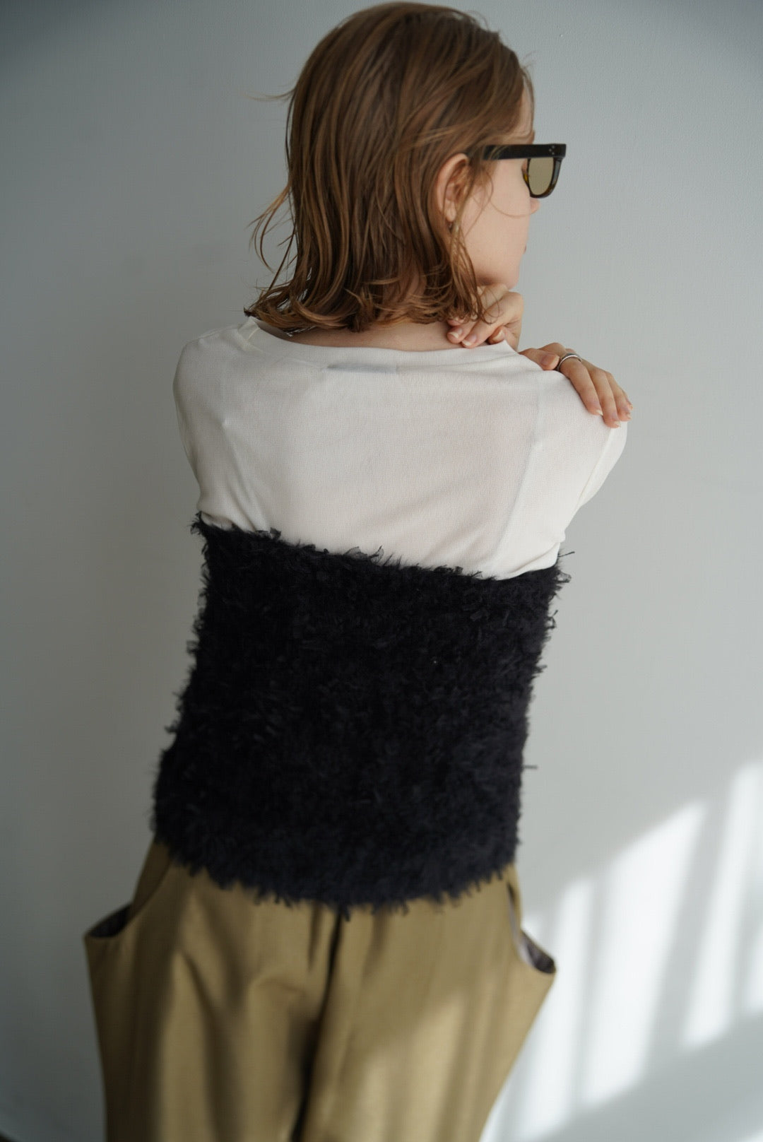 Shaggy bare top