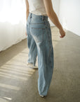 Curve balloon denim pants