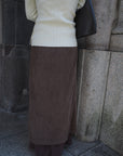 Alpaca layered skirt