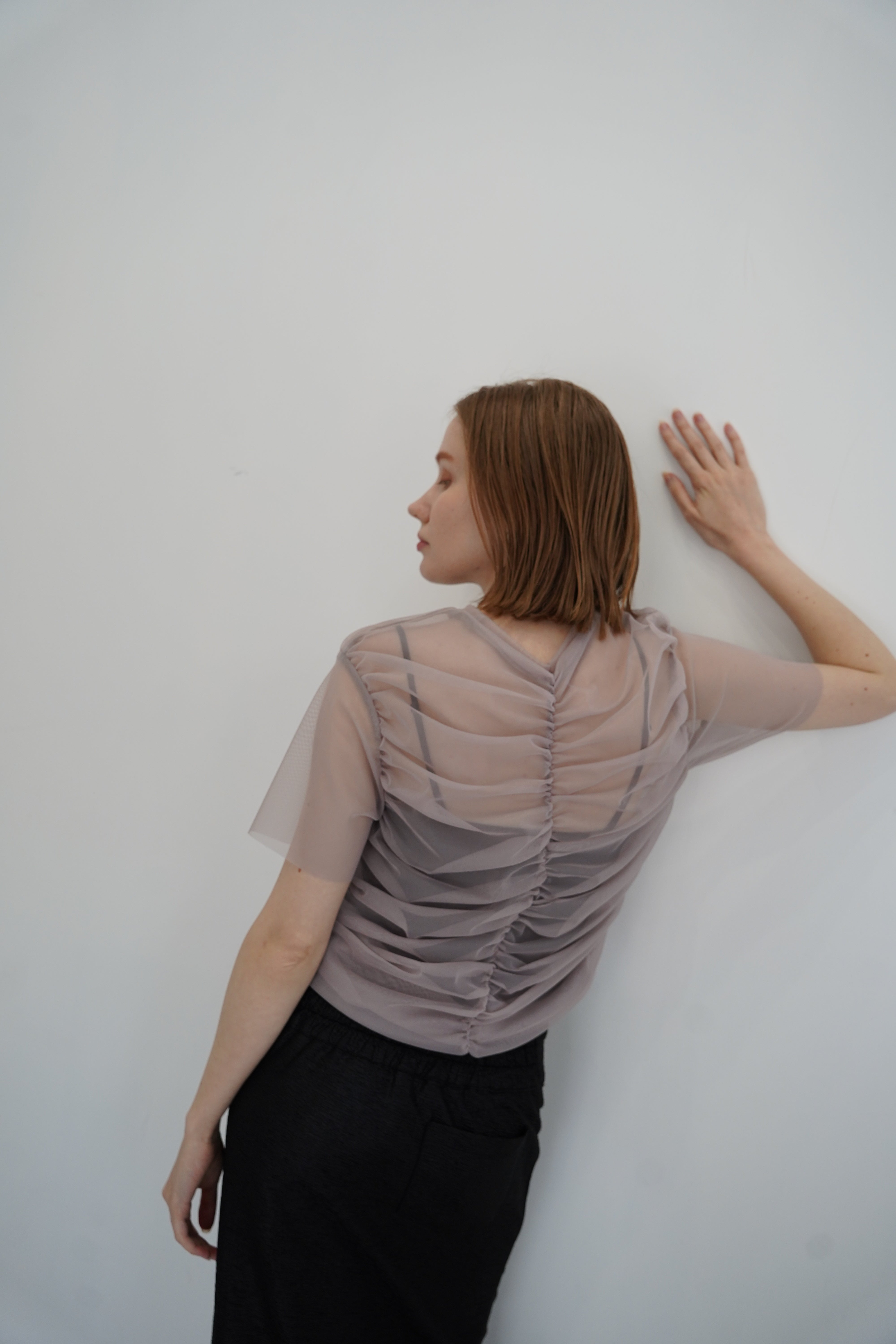 Tulle shirring Tshirts
