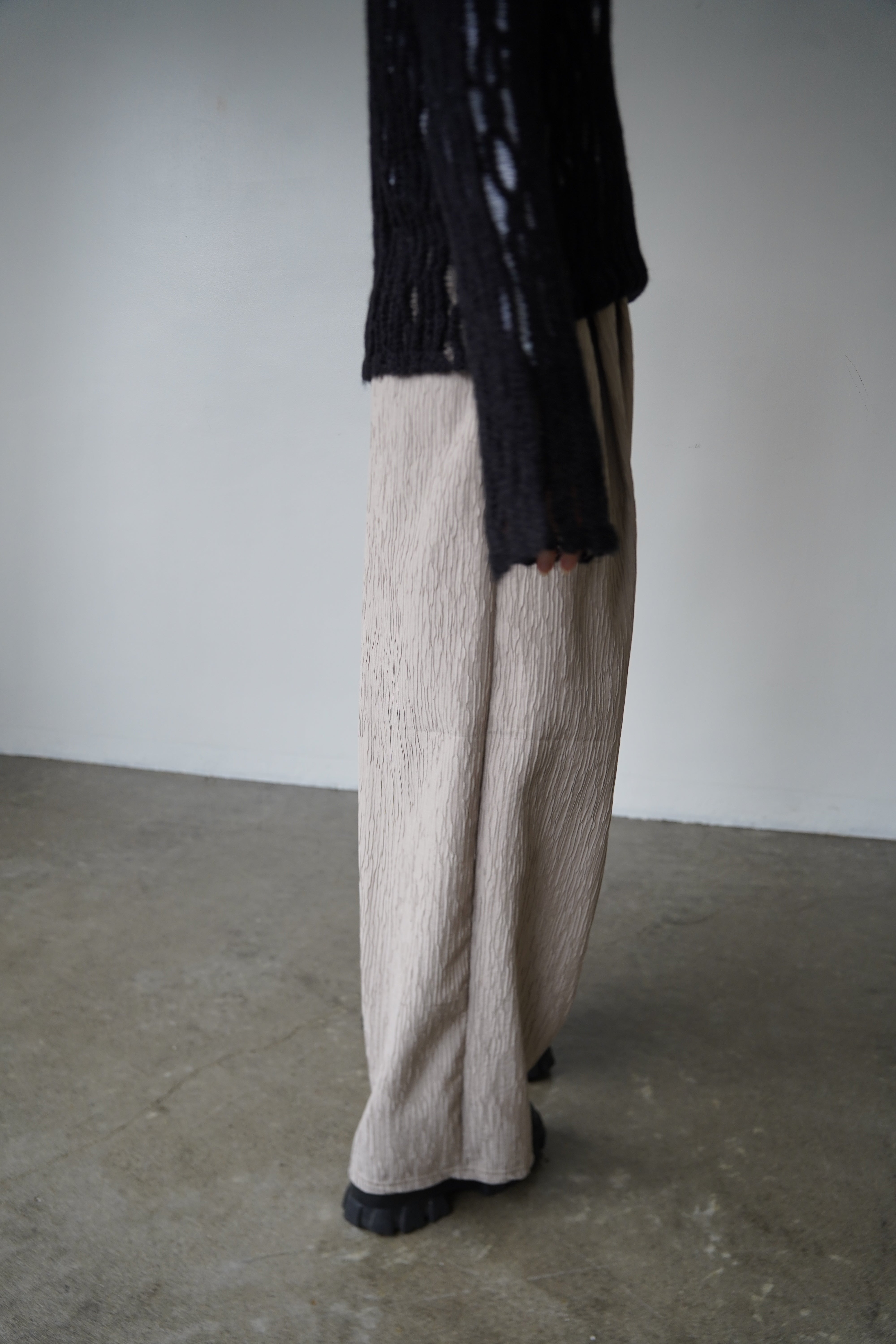 Jacquard slacks pants