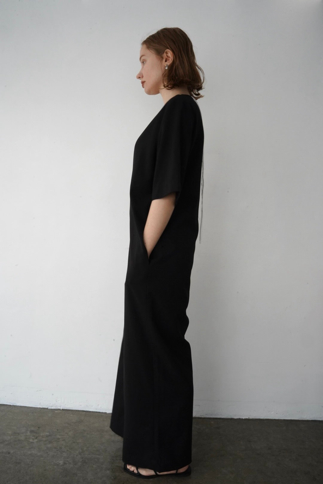V neck jump suit