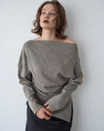 Unbalance knit tops