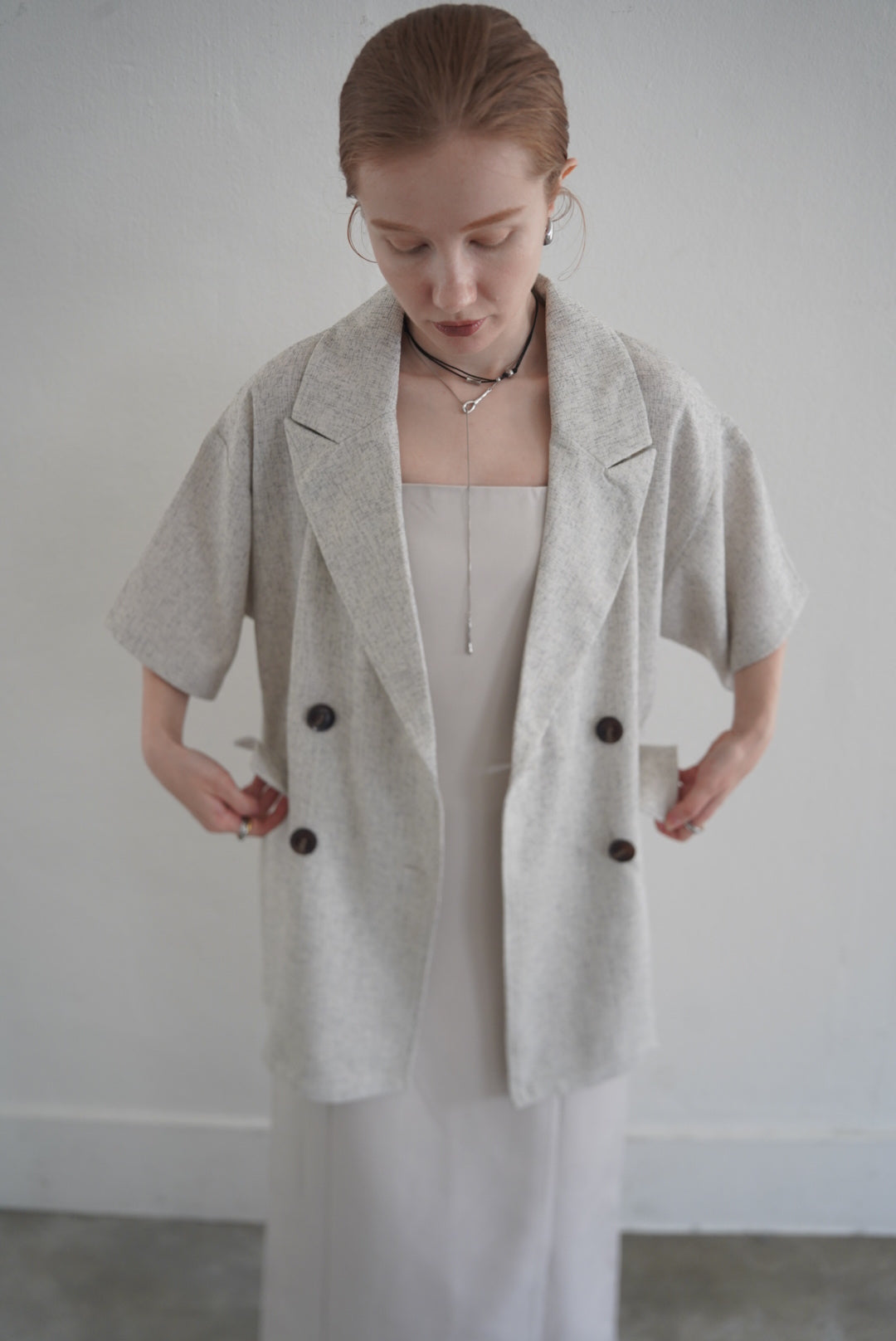 Summer tweed half sleeve JK