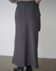 Tuck drape skirt