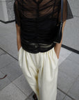 Tulle shirring Tshirts