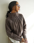 Cable hight neck knit