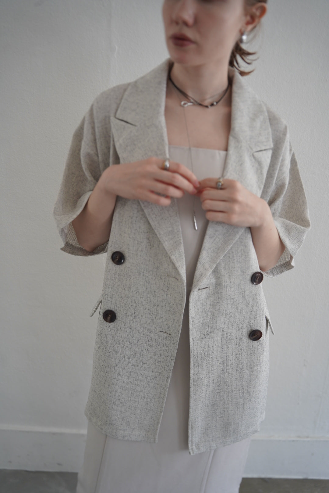 Summer tweed half sleeve JK