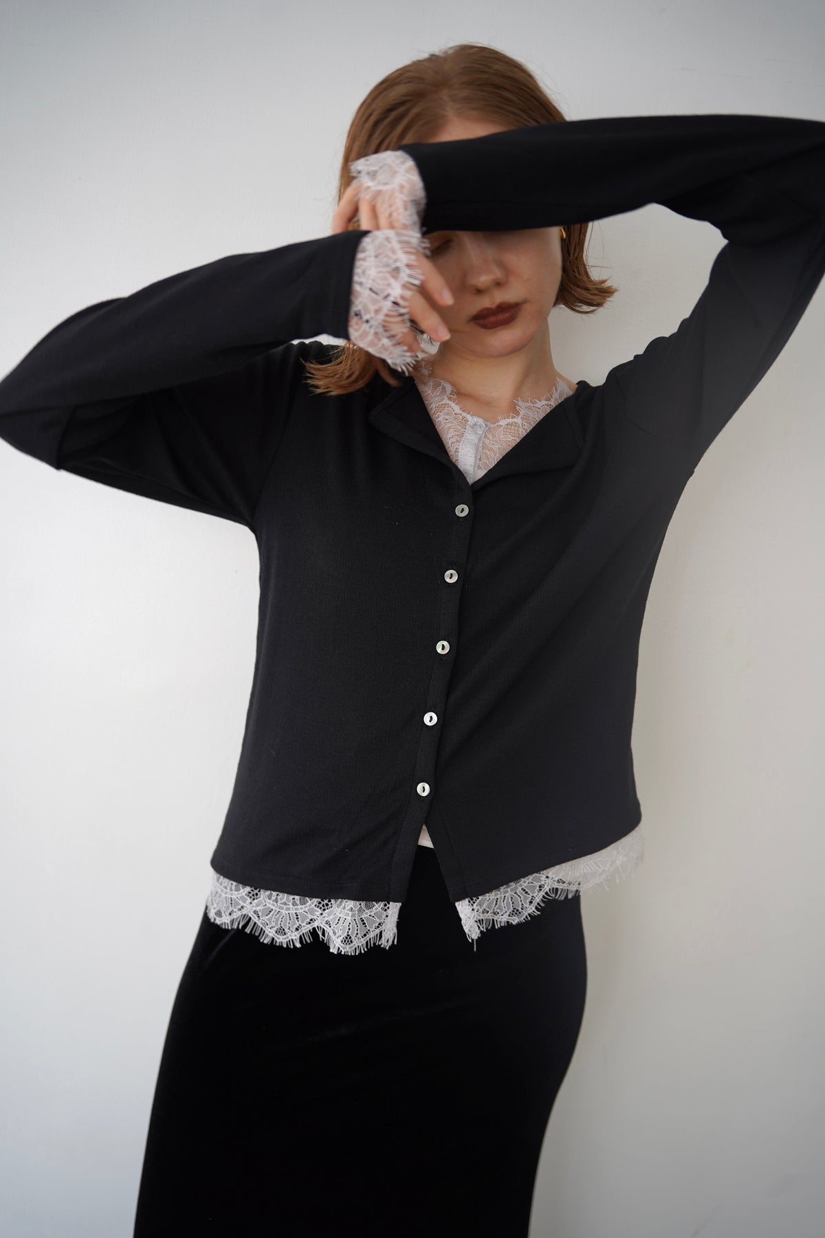 Cut lib race docking cardigan