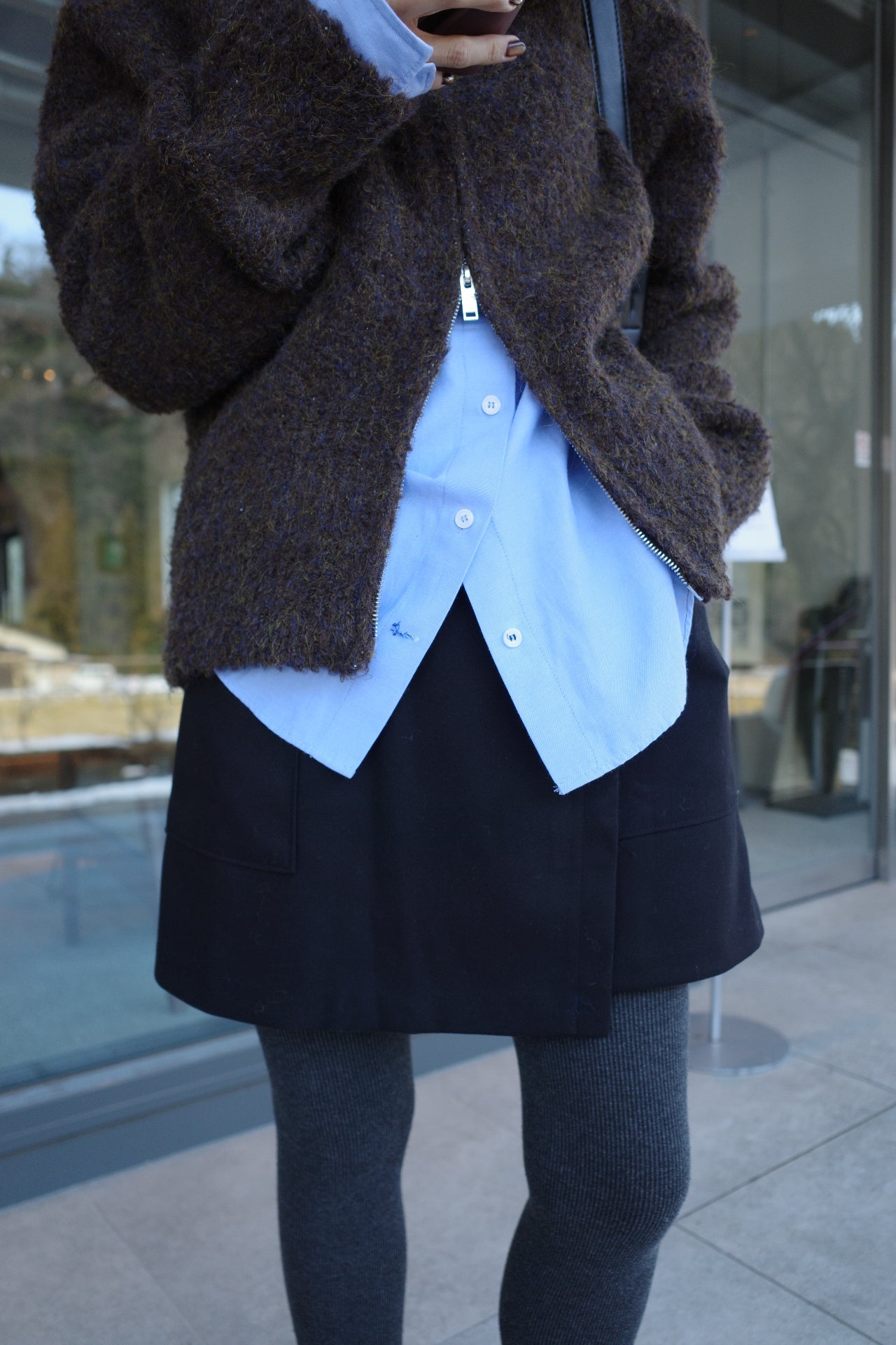 Pocket rap mini skirt