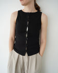 2WAY button tank top