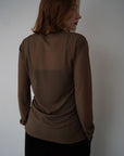 Sheer bustier cardigan