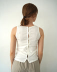 2WAY button tank top