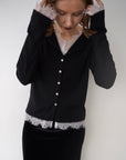 Cut lib race docking cardigan