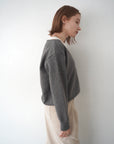 【予約販売】-10月下旬発送-Deep Vneck layered knit SET