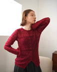 Mohair Touch Openwork Cardigan