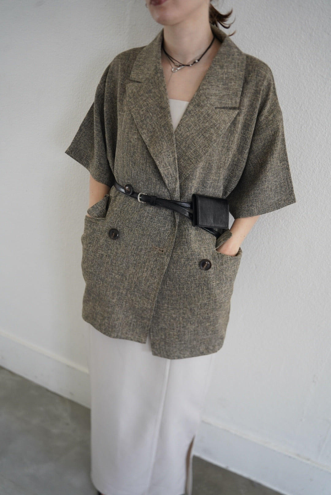 Summer tweed half sleeve JK