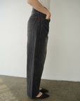 Curve balloon denim pants