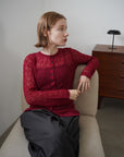 Mohair Touch Openwork Cardigan