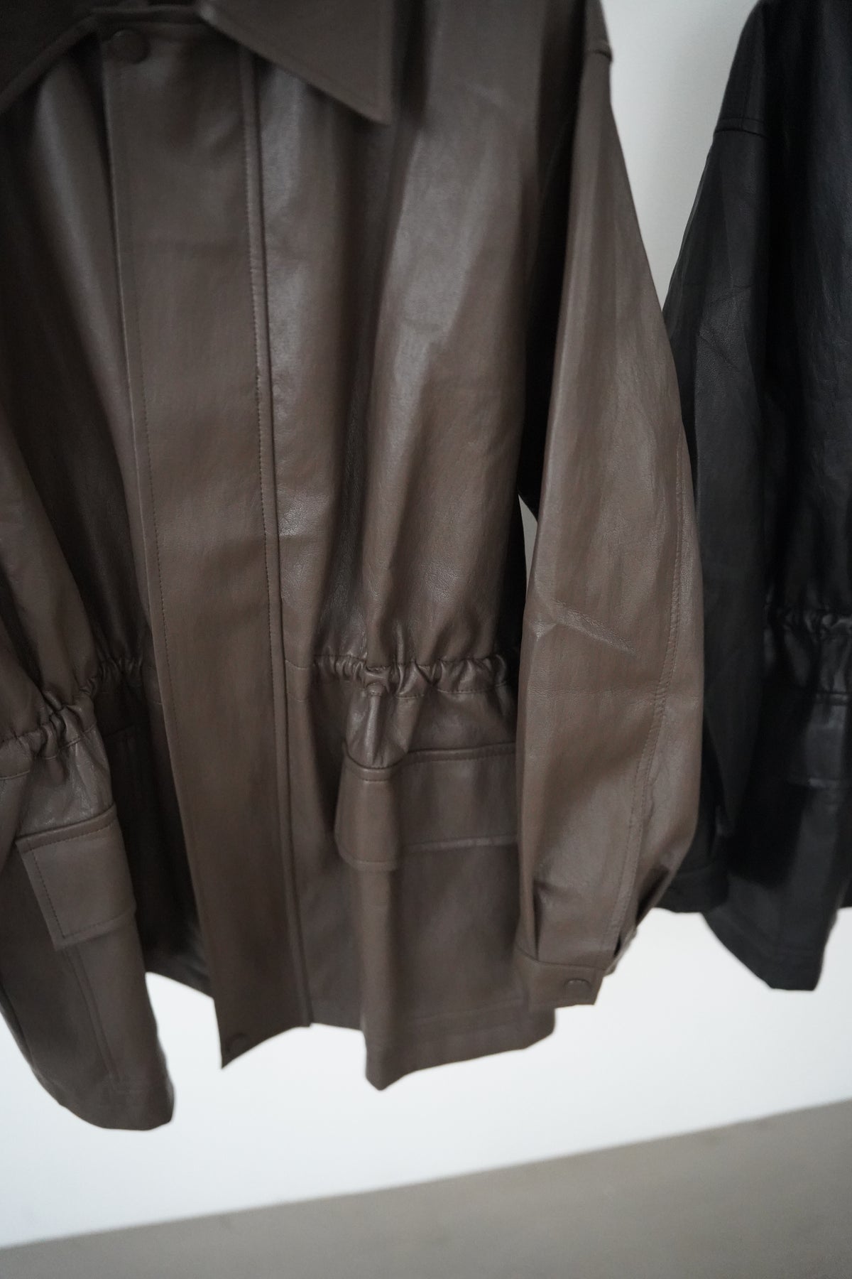 String leather jacket