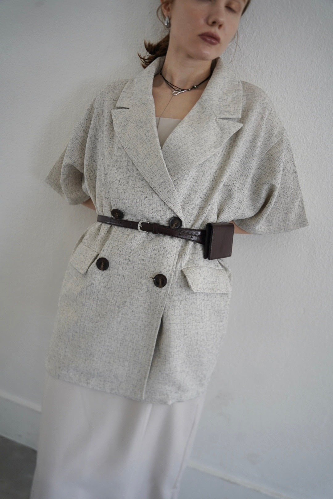 Summer tweed half sleeve JK