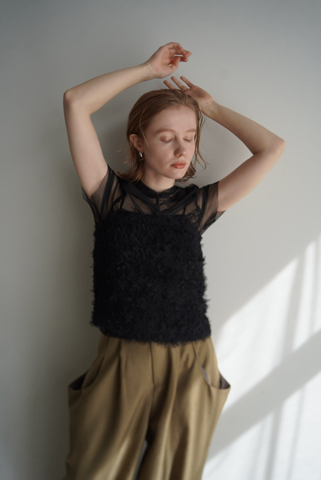 Tulle shirring Tshirts