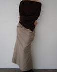 Tuck drape skirt