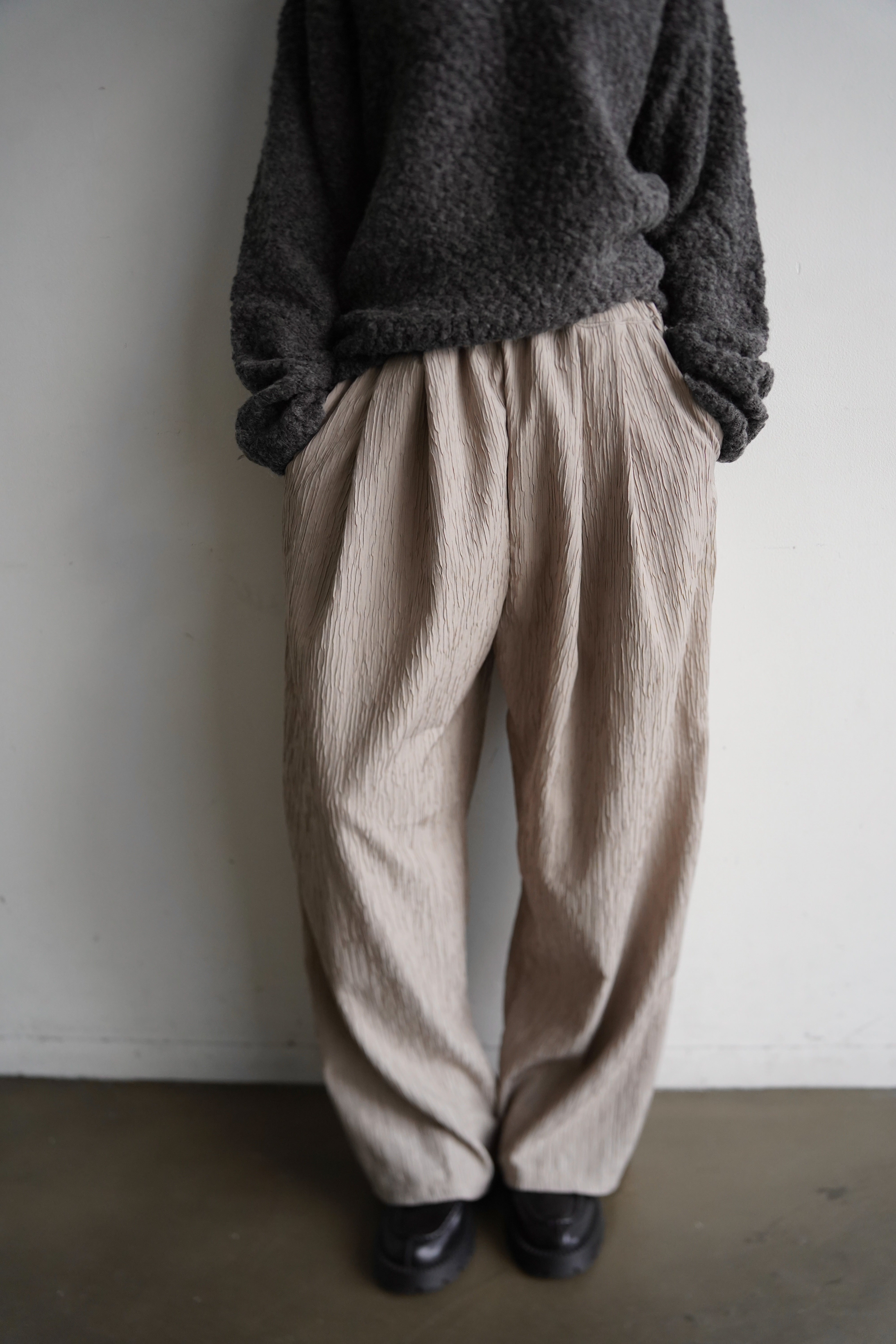 Jacquard slacks pants