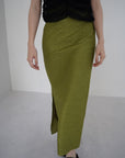 Jacquard slit skirt