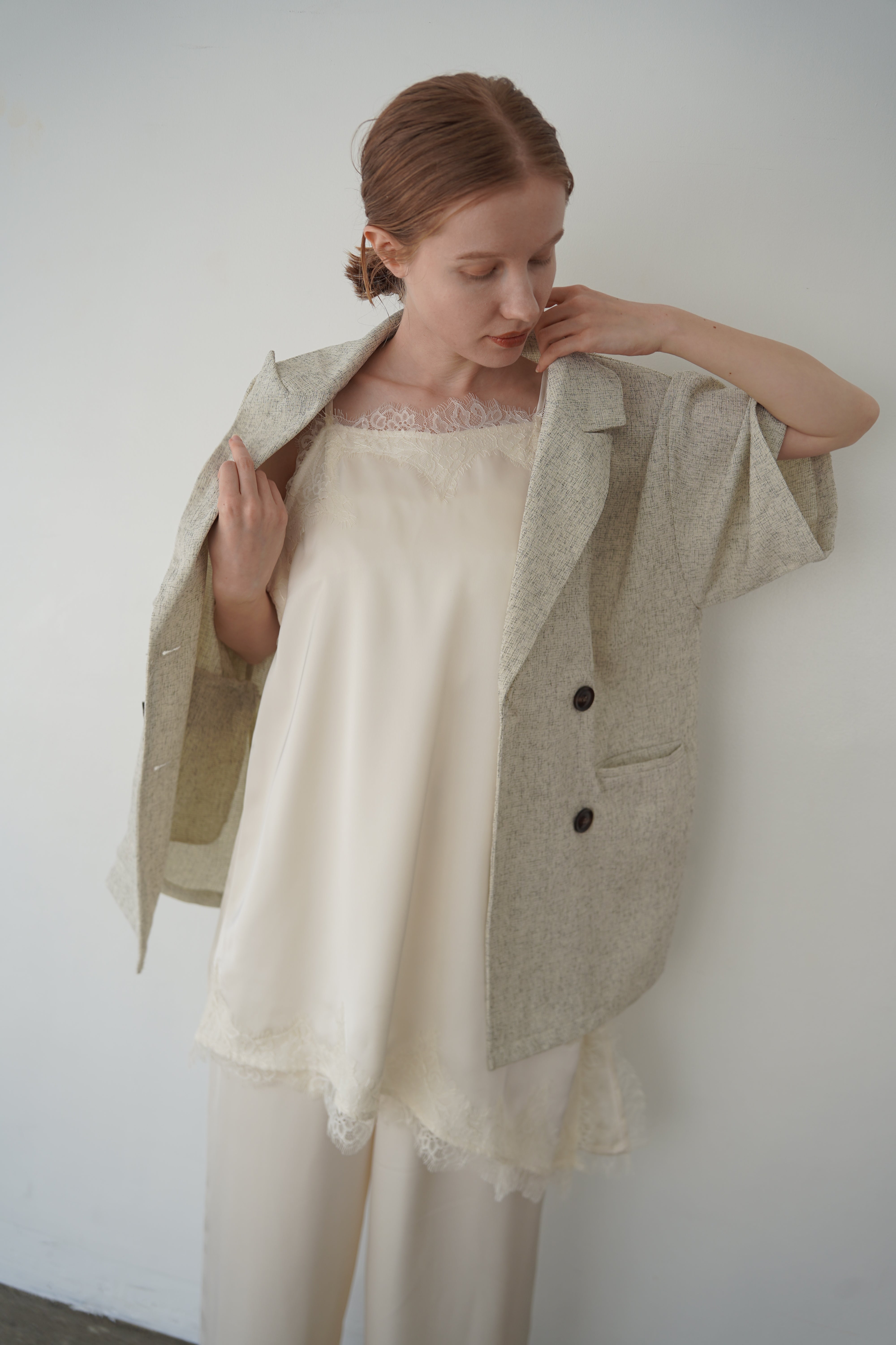 Summer tweed half sleeve JK