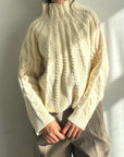 Cable hight neck knit